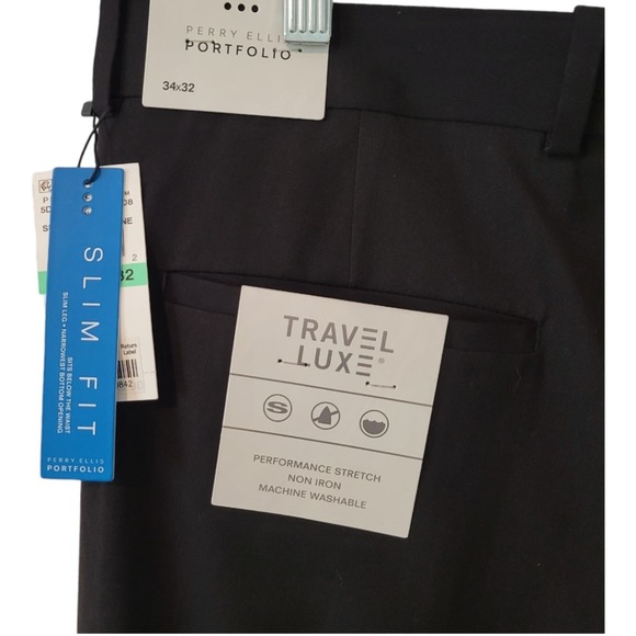 Perry Ellis Slim Fit Pants, Size 34 x 32 - Picture 3 of 3